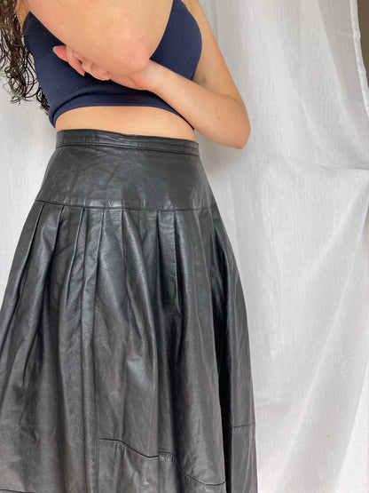 Vintage Leather Skirt