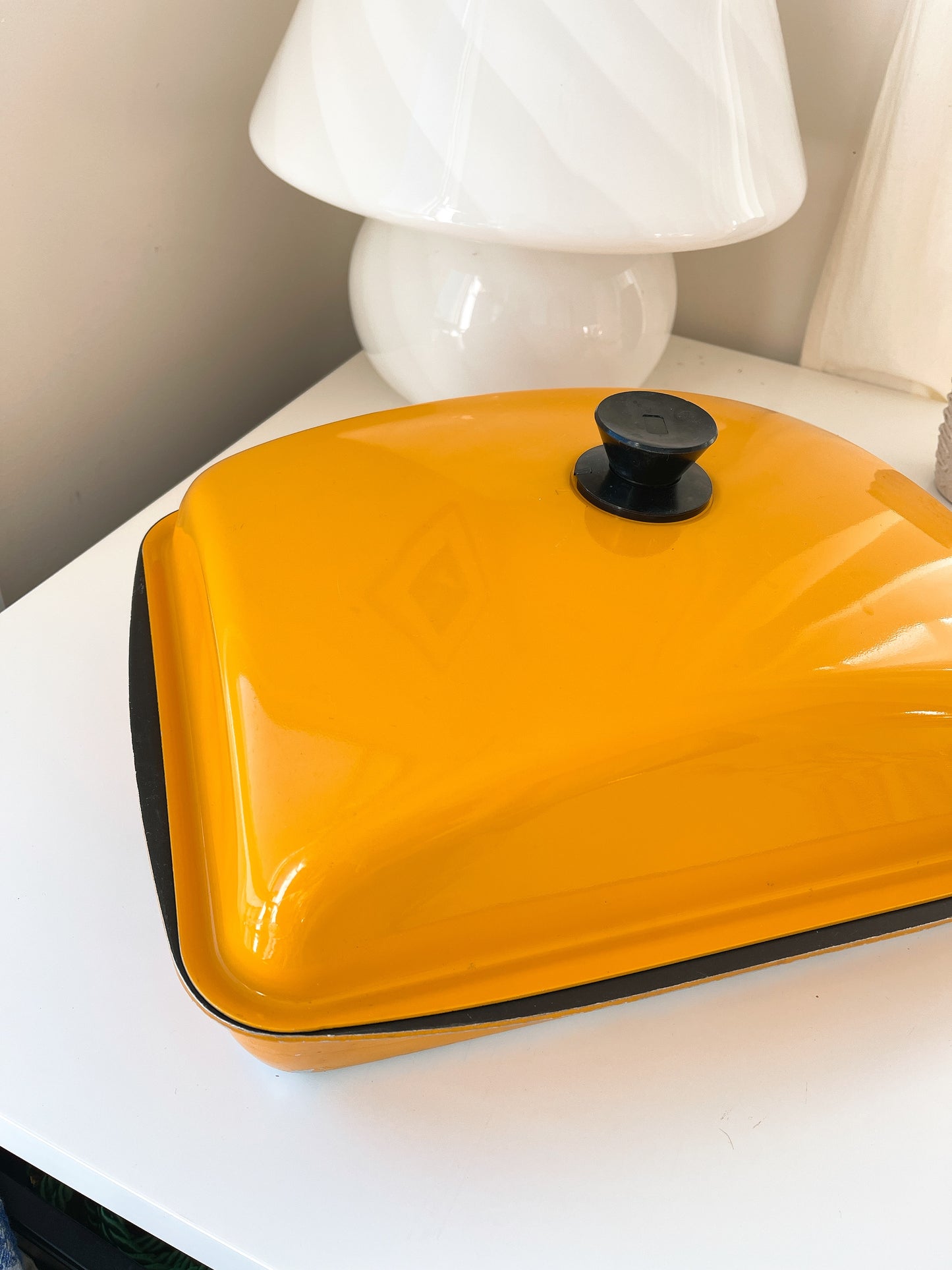 Vintage Yellow Casserole Dish