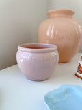 Vintage Glazed Pink Pot