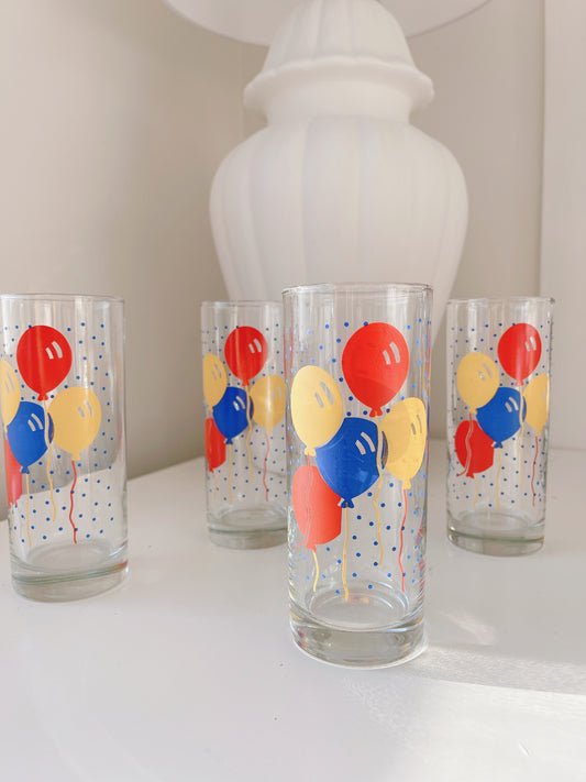 Vintage Balloon Glasses