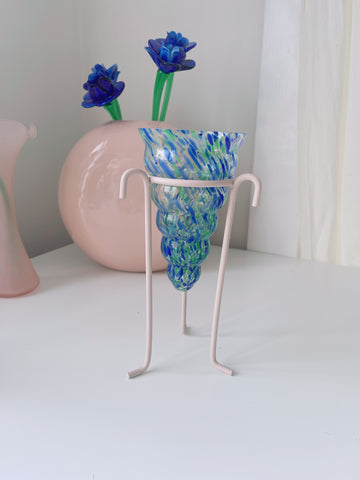 Glass Vase on Stand