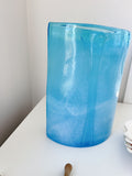 Aqua Blue Glass Vase