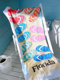 Vintage Florida Flip Flop Towel