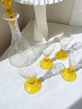 Vintage Glass Decanter and Glasses