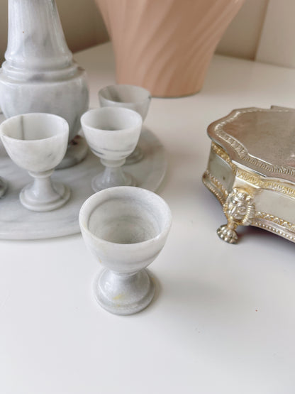 Vintage 9 Pce Marble Set