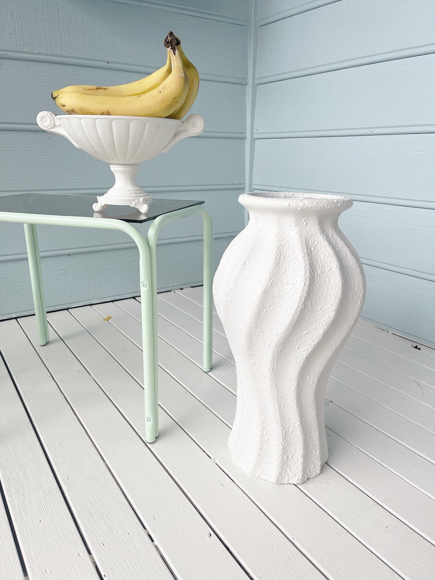 White Pedestal Bowl