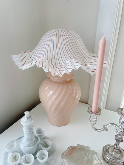 Vintage Lamp with Filagree Lampshade - Choose Base