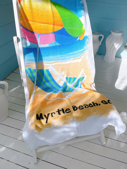 Vintage Myrtle Beach  Towel