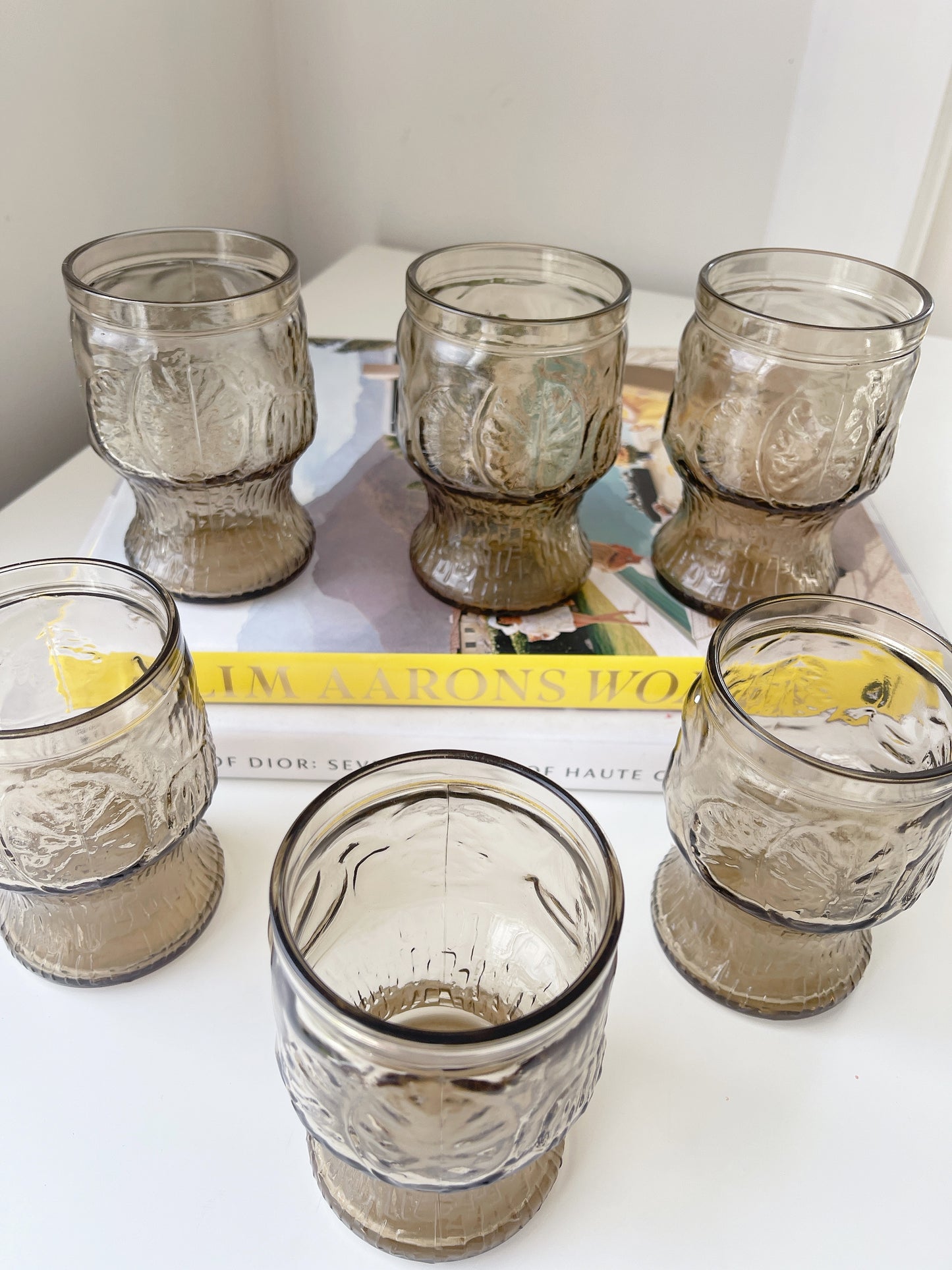 Set 6 Vintage Tumbler Glasses