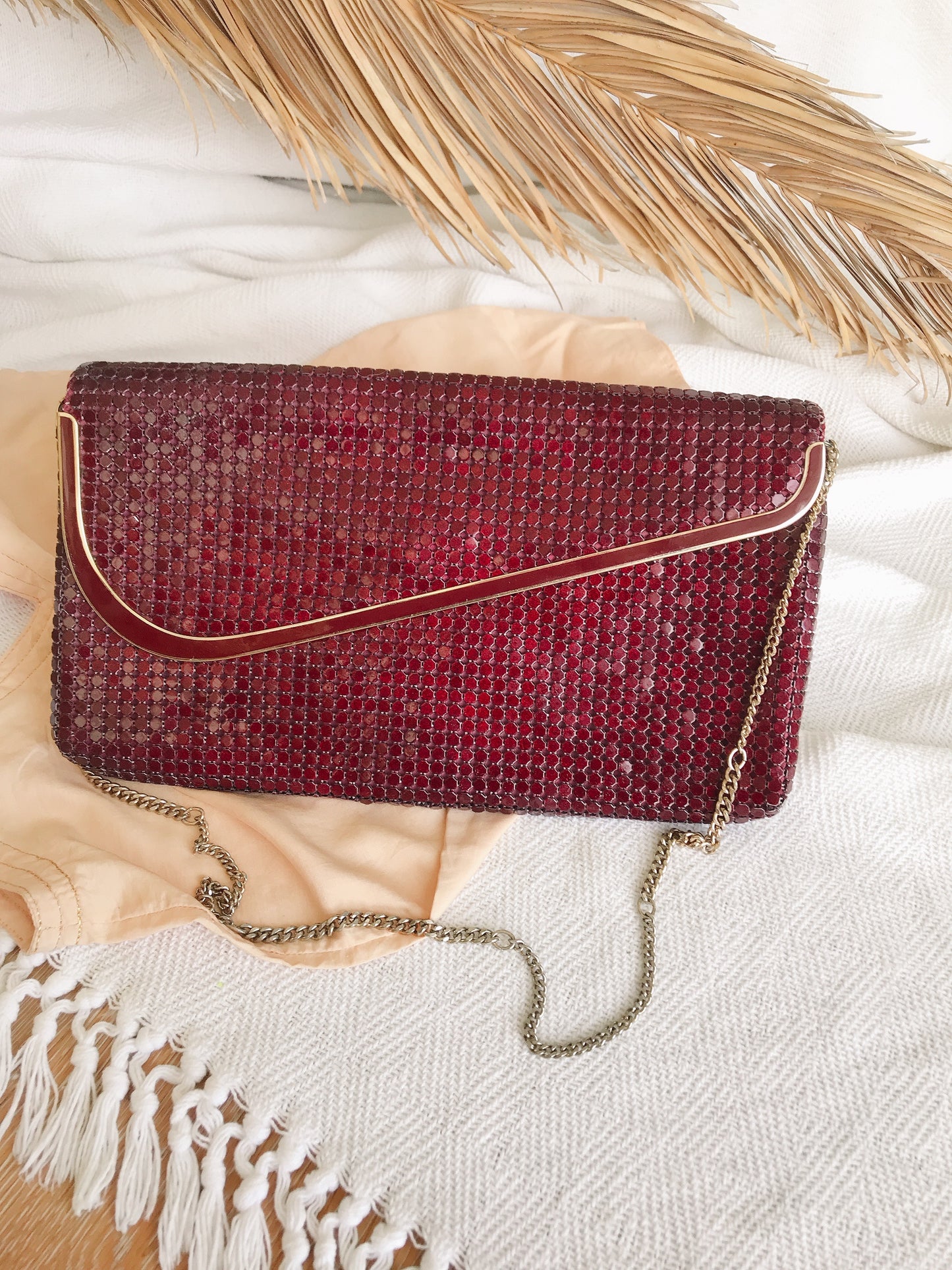 Vintage Marone Glomesh Handbag