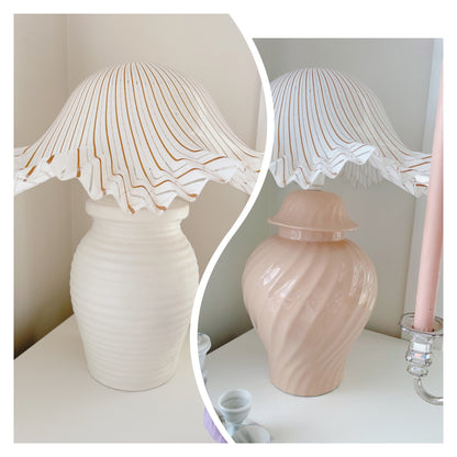 Vintage Lamp with Filagree Lampshade - Choose Base