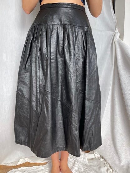 Vintage Leather Skirt